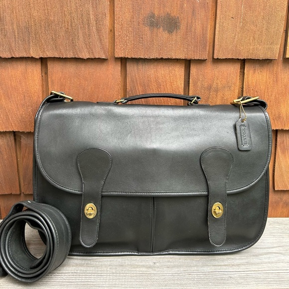 Like new, 70s Vintage Coach carrier musette unisex messenger Briefcase work bag - Picture 1 of 17